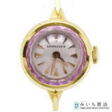 腕時計 稼働 LONGINES ロンジン 手巻き K18 6933 1 45 シルバー色文字盤 H23639