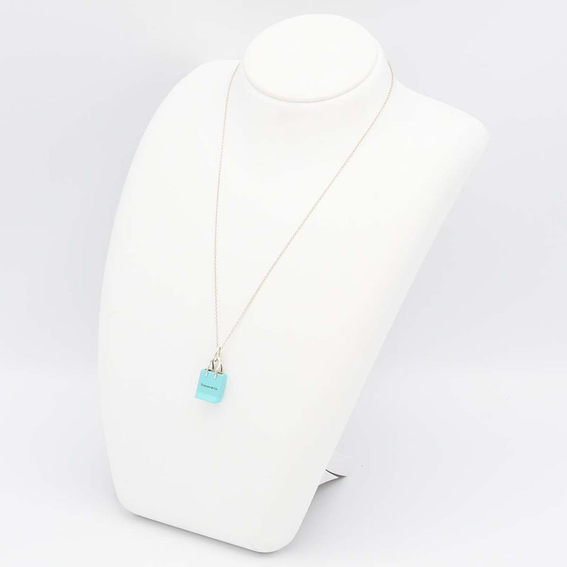 TIFFANY＆Co. ティファニー ネックレス ショッパー モチーフ ペンダント Ag925 シルバー 約5g アクセサリー レディース 箱有 H5524