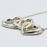 TIFFANY&Co. ティファニー ネックレス トリプルハート シルバー 925 アクセサリー 総重量5.7g H19447-1