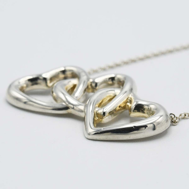TIFFANY&Co. ティファニー ネックレス トリプルハート シルバー 925 アクセサリー 総重量5.7g H19447-1