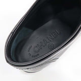CHANEL シャネル スニーカー ココマーク G25313 レザー ブラック レディース サイズ37/約24cm 箱 J11