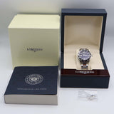 稼働 腕時計 LONGINES ロンジン ハイドロコンクエスト L3.730.4 黒色文字盤 2026.8電池交換済 箱コマ取説 26k350-2