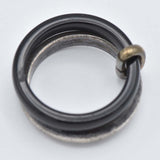 GEORG JENSEN ジョージジェンセン A119 オニキス ダブルリング 指輪 925 シルバー 約7.5号 約5.4g アクセサリー レディース 箱有 H12641