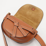 LOEWE ロエベ ゲートバッグミニ ウエストバッグ レザー バッグ 鞄 ブラウン レディース 保管袋 mo424