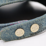 CHANEL シャネル デニムキャップ 帽子 ココマーク ロゴ コットン100 ブルー系 26k894-7