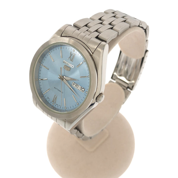 腕時計 稼働 セイコー 5 ファイブ SEIKO アイスブルー 7S26-0420 自動巻き メンズ AT オートマチック SS H8201