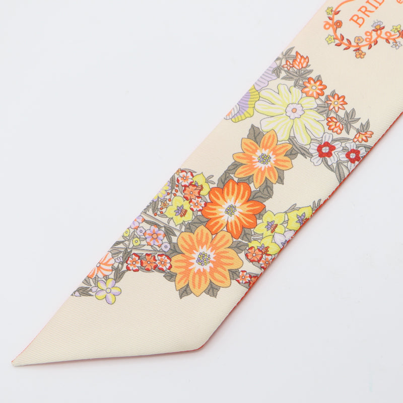 HERMES エルメス ツイリー BRIDES de GALA en fleurs 花柄 スカーフ