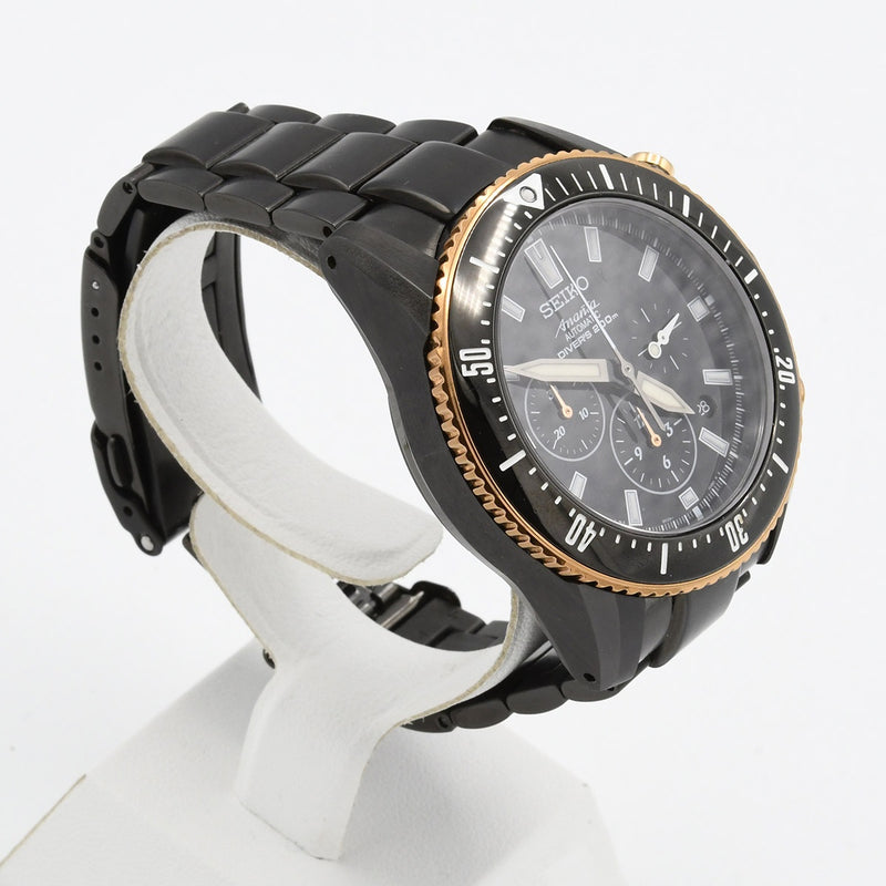 稼働 腕時計 SEIKO セイコー Ananta アナンタ 8R39-00B0 200m防水 クロノグラフ 自動巻き 箱・ケース有 メンズ M4461