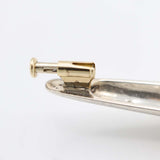 HERMES エルメス ブローチ 18K ツイスト アクセサリー 約8.9g ゴールド×シルバーカラー 袋有 H19003