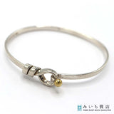 TIFFANY＆Co. ティファニー ブレスレット フック&アイ バングル 750 925 約9.3g アクセサリー レディース H19018