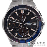 腕時計 稼働 CASIO カシオ オシアナス OCW-S5000 ソーラー 電波時計 江戸切子 2000本限定 黒色文字盤 箱有 yo105