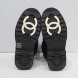 CHANEL シャネル ブーツ G35342 ムートンスノーブーツ 36 ブラック 箱 26k894-12