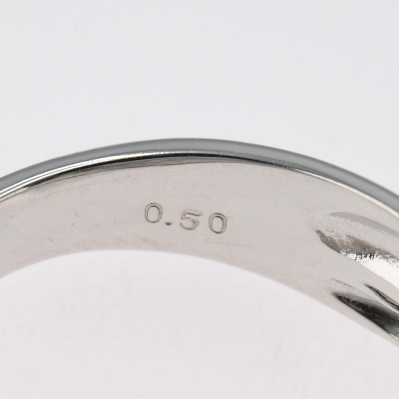 仕上済 Ponte Vecchio ポンテヴェキオ PV リング 約7.5号 K18WG D0.5 4.2g ジュエリー 24k156-11