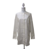 CELINE セリーヌ フィービーファイロ タキシードシャツ ノーカラー シャツワンピース ホワイト サイズ42 レディース トップス 26k228-5