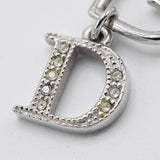 Christian Dior ディオール フック ピアス ハート ラインストーン シルバーカラー レディース H22795