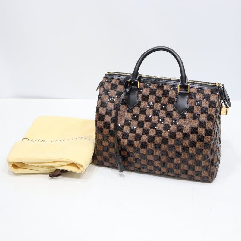 LOUIS VUITTON ルイヴィトン N41262 スピーディ30 ダミエ スパンコール ノワール 2013 プレフォールコレクション H20810