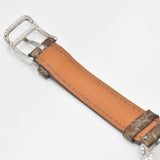 稼働 腕時計 HERMES エルメス ケープコッド CC1.232 ベゼルダイヤ 8PD QZ 白シェル文字盤 2024.7月電池交換 eco1023