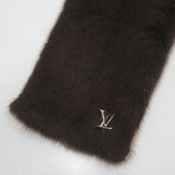 LOUIS VUITTON ルイヴィトン LV M73398 エシャルプ・モノグラム リバース ファー マフラー グレージュ系 gen226