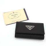 PRADA プラダ サフィアーノレザー キーケース 6連 鍵入れ M222 ナイロン 黒 ギャラあり M4227