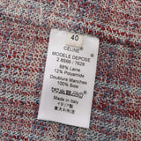 CELINE セリーヌ チェック柄 ツイード ロングコート  2 8S66 サイズ40 ベルト付き レディース アウター 26k493-1
