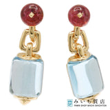 仕上げ済 BVLGARI ブルガリ イヤリング ミューザ 750 トルマリン 23g ジュエリー H21700