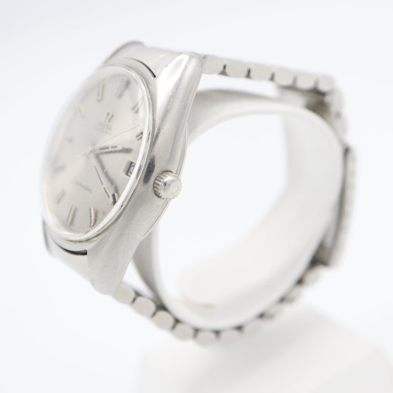 稼働 腕時計 OMEGA オメガ Seamaster ST166.0067 cal.565 自動巻き デイト シルバー色文字盤 箱・コマ有 eco11