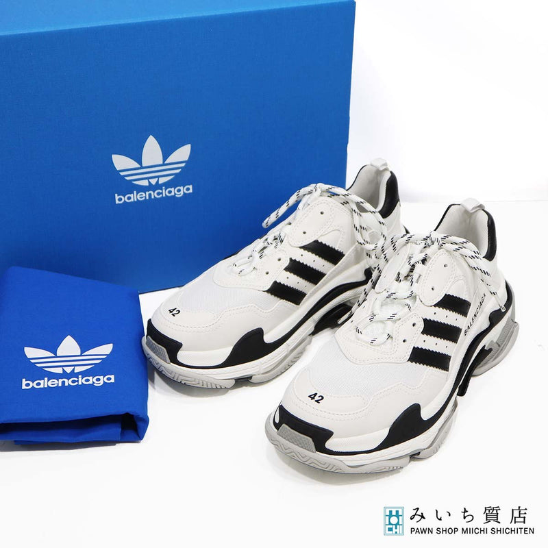 BALENCIAGA × adidas バレンシアガ アディダス コラボ スニーカー トリプルS TRAINERS サイズ42 24s1033-14