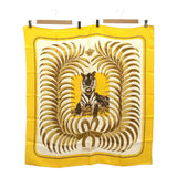 HERMES エルメス スカーフ カレ90 Tigre Royal 王者の虎 イエロー シルク100％ 服飾小物 H18811