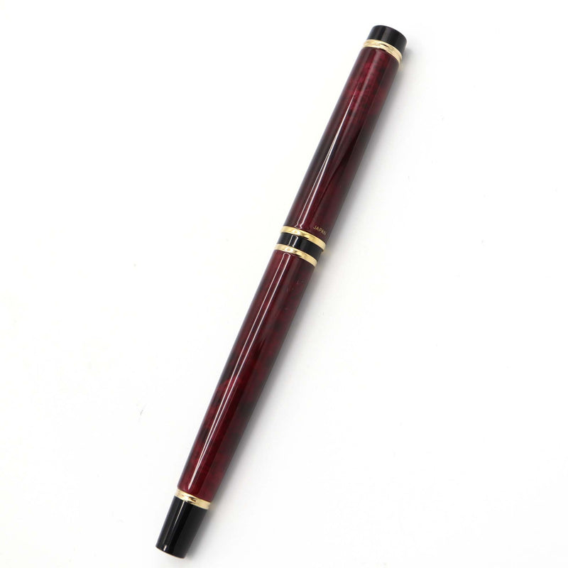 未使用 PILOT パイロット 万年筆 ペン先14k-585刻印 FG-IMK-BRF グランセ 赤 マーブル 筆記用具 文具 H3492