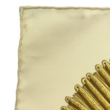 HERMES エルメス スカーフ カレ90 Poste et Cavalerie サーベル飾り袋 ベージュ系 シルク100％ M2336-1