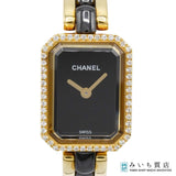 腕時計 稼働 CHANEL シャネル プルミエール H2436 ダイヤベゼル 750 53.6g クォーツ 袋・保・工具・コマ H11167