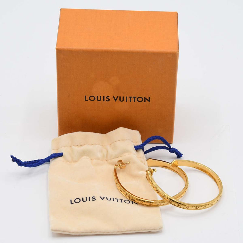 LOUIS VUITTON LV ルイヴィトン ピアス M69655 ブックルドレイユ ナノグラム アクセサリー 箱袋 25k1058-3