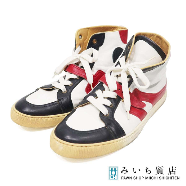 HERMES エルメス ハイカット スニーカー 白 サイズ42 1/2 靴 27cm メンズ H20737