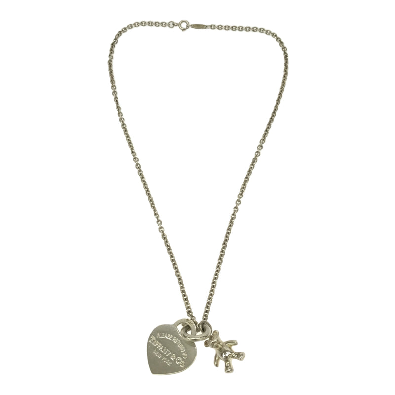 TIFFANY&Co ティファニー ネックレス テディベア リターントゥ ハート 925 シルバー 総重量約16.9g アクセサリー 24k198-4