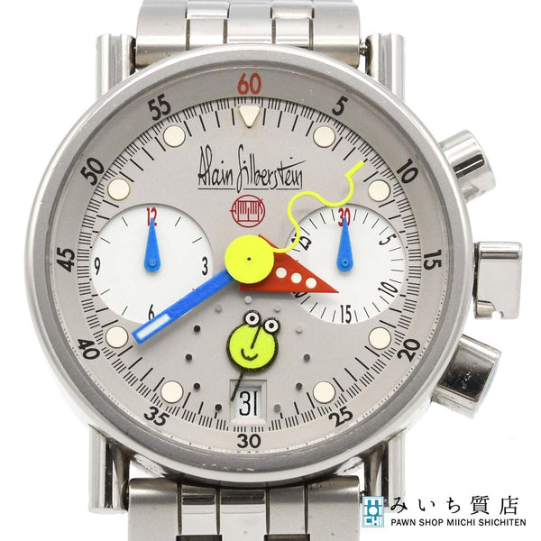 希少 稼働 腕時計 アラン シルべスタイン クロノクラシック FP1185 自動巻き 箱・替えベルト・工具あり ko216