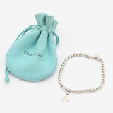 TIFFANY＆Co. ティファニー リターントゥ ハート ボールチェーン ブレスレット Ag925 シルバー 約6.1g 保管袋有 H19517