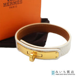 HERMES エルメス ブレスレット ケリーブレス □L刻印 Sサイズ ホワイトカラー 箱 H24588