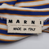 MARNI マルニ シャツ ロングTシャツ サイズ48 ボーダー ブルー オレンジ 服 25k860-2
