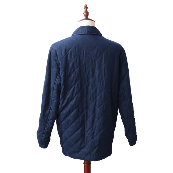 HERMES エルメス キルティングジャケット リバーシブル サイズ44 ネイビー メンズ 服 yo1319