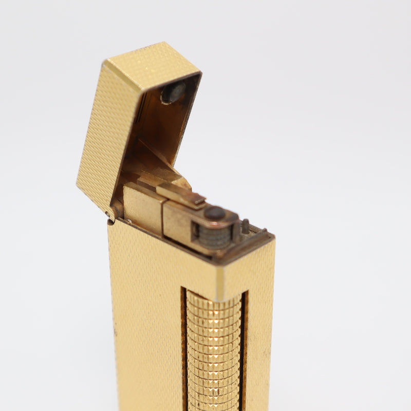 dunhill ダンヒル ガスライター US RE24163 ゴールドカラー ローラー式 喫煙具 着火未確認