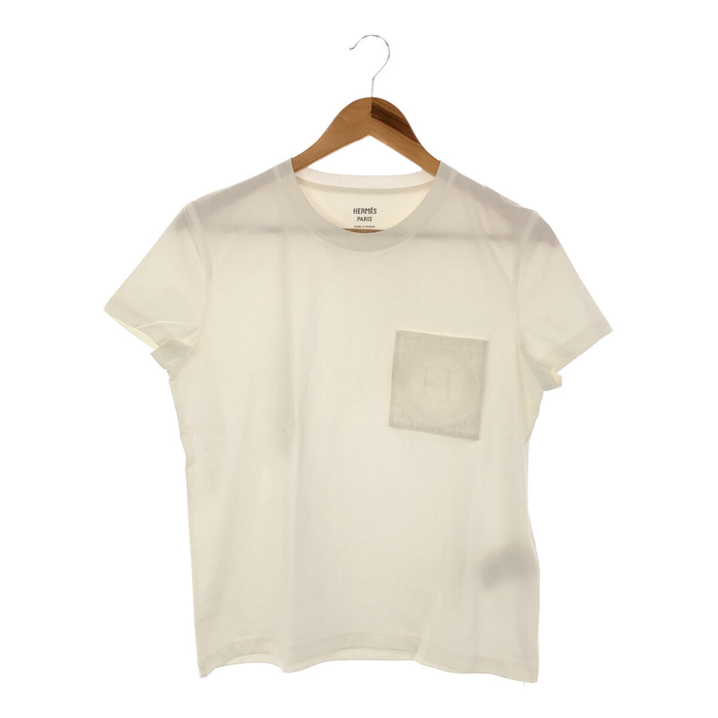 エルメス HERMES Tシャツ 38 サイズ 3E4620DL ホワイト 白 綿 半袖 