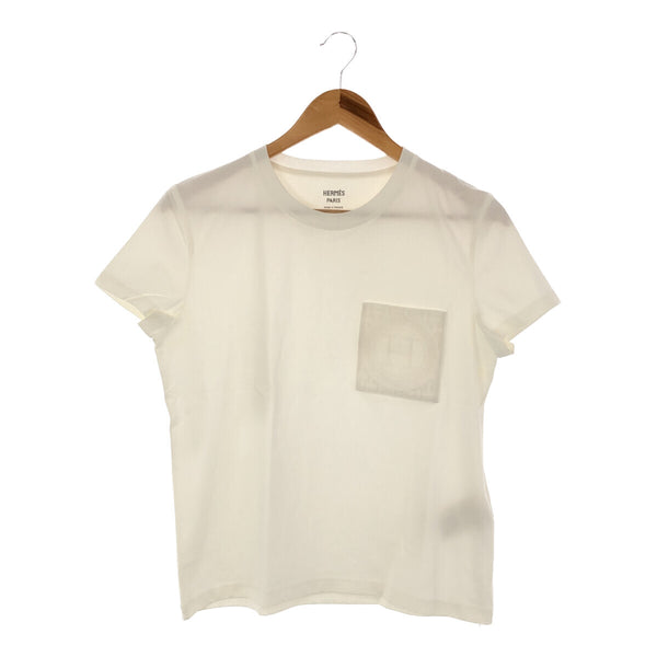 エルメス HERMES Tシャツ 38 サイズ 3E4620DL ホワイト 白 綿 半袖 トップス 衣類 服 23k281-3