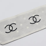 未使用 CHANEL シャネル ツイリー ココマーク 絹100 ブラック×ホワイト 箱有 H20788