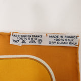 HERMES エルメス カレ45 TSUBAS 鍔 オレンジ シルク100％ 服飾小物 箱 ok1826