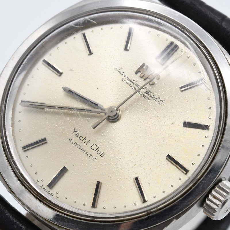 腕時計 稼働 IWC シャフハウゼン ヨットクラブ 自動巻き シルバー色文字盤 ベルト尾錠社外品 H17772