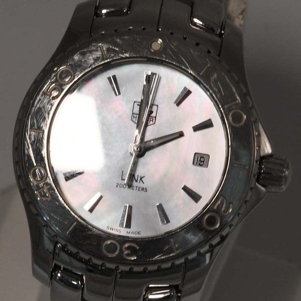 腕時計 稼働 TAG HEUER タグホイヤー WJ1313 クォーツ シェル文字盤 2025.7電池交換済 K96
