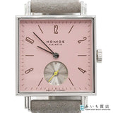 稼働 腕時計 NOMOS ノモス テトラ TETRA DIE WILDENTSCHL OSSENE 476 手巻き ピンク色文字盤 箱保 H21395