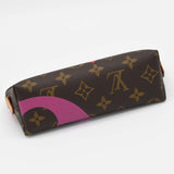 美品 LOUIS VUITTON ルイヴィトン LV M80283 ゲームオンモノグラム ポシェットスメティック ポーチ ブラウン系 H18963
