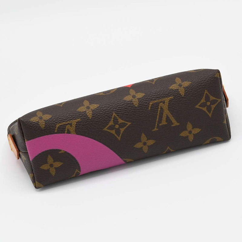 美品 LOUIS VUITTON ルイヴィトン LV M80283 ゲームオンモノグラム ポシェットスメティック ポーチ ブラウン系 H18963
