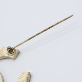 CHANEL シャネル ブローチ ココマーク ボーダー A19 ブルー×ゴールドカラー 服飾小物 アクセサリー 箱有 H.111